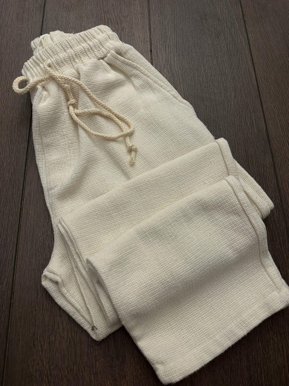 Kafes Baggy Keten Pantolon - Ekru