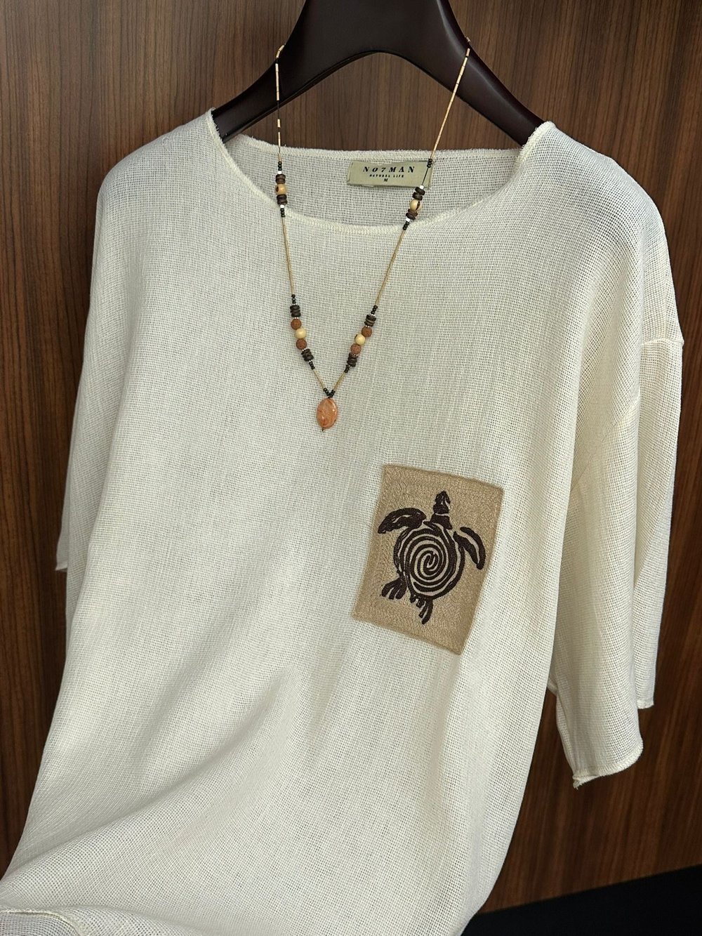 Kaplumbağa Logolu %100 Pamuk Oversize T-Shirt