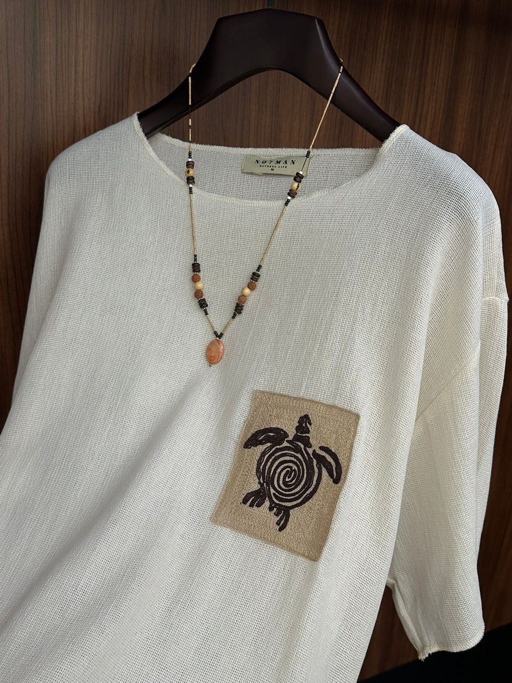Kaplumbağa Logolu %100 Pamuk Oversize T-Shirt