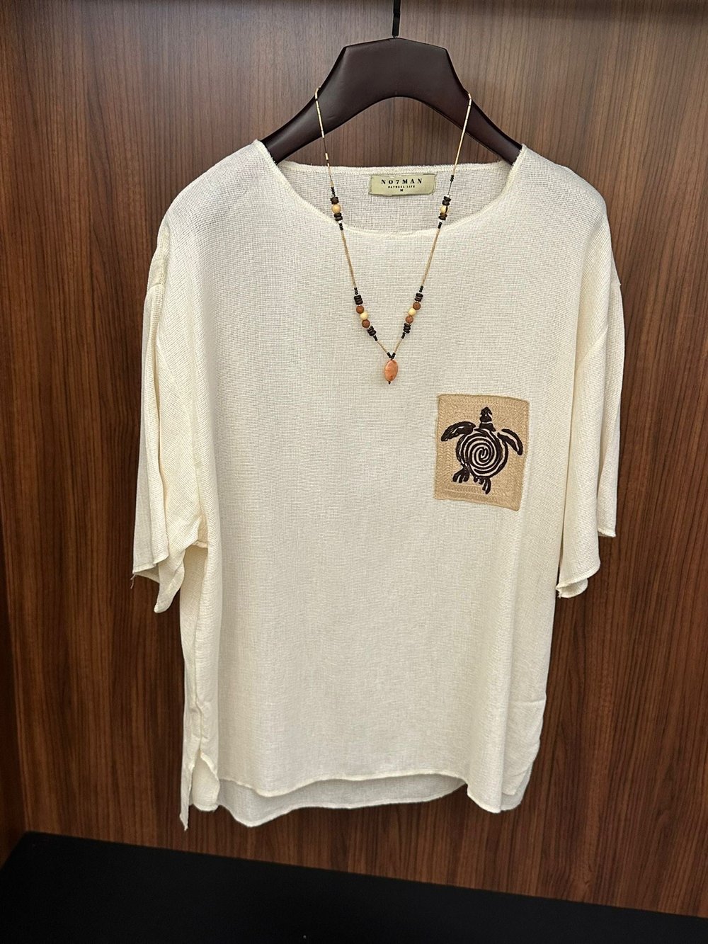 Kaplumbağa Logolu %100 Pamuk Oversize T-Shirt