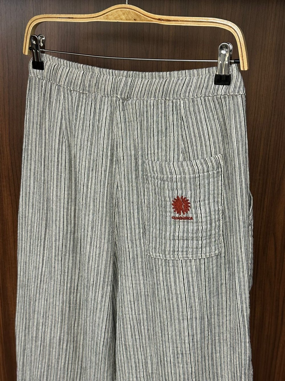 Krabi Müslin Kumaş Çizgili Pantolon