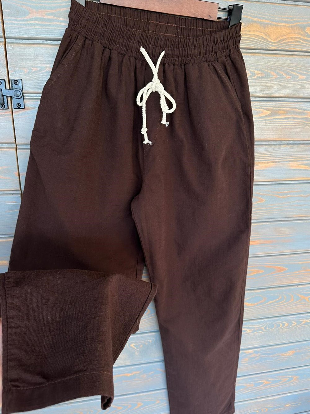 Pamuk Keten Baggy Pantolon