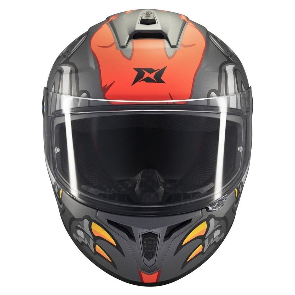 Axxis Draken S Dinotoon B5 Mat Red Full Face Motosiklet KaskıAxxis