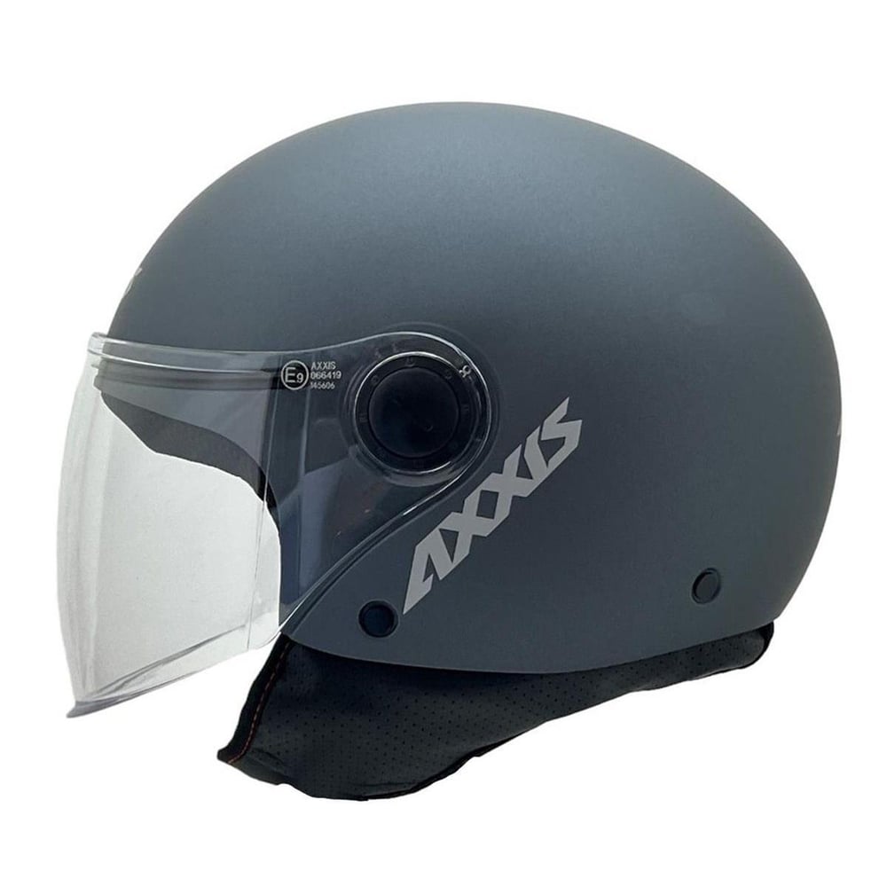 Axxis Square S Solid A2 Matt Titanium Yazlık Motosiklet Kaskı