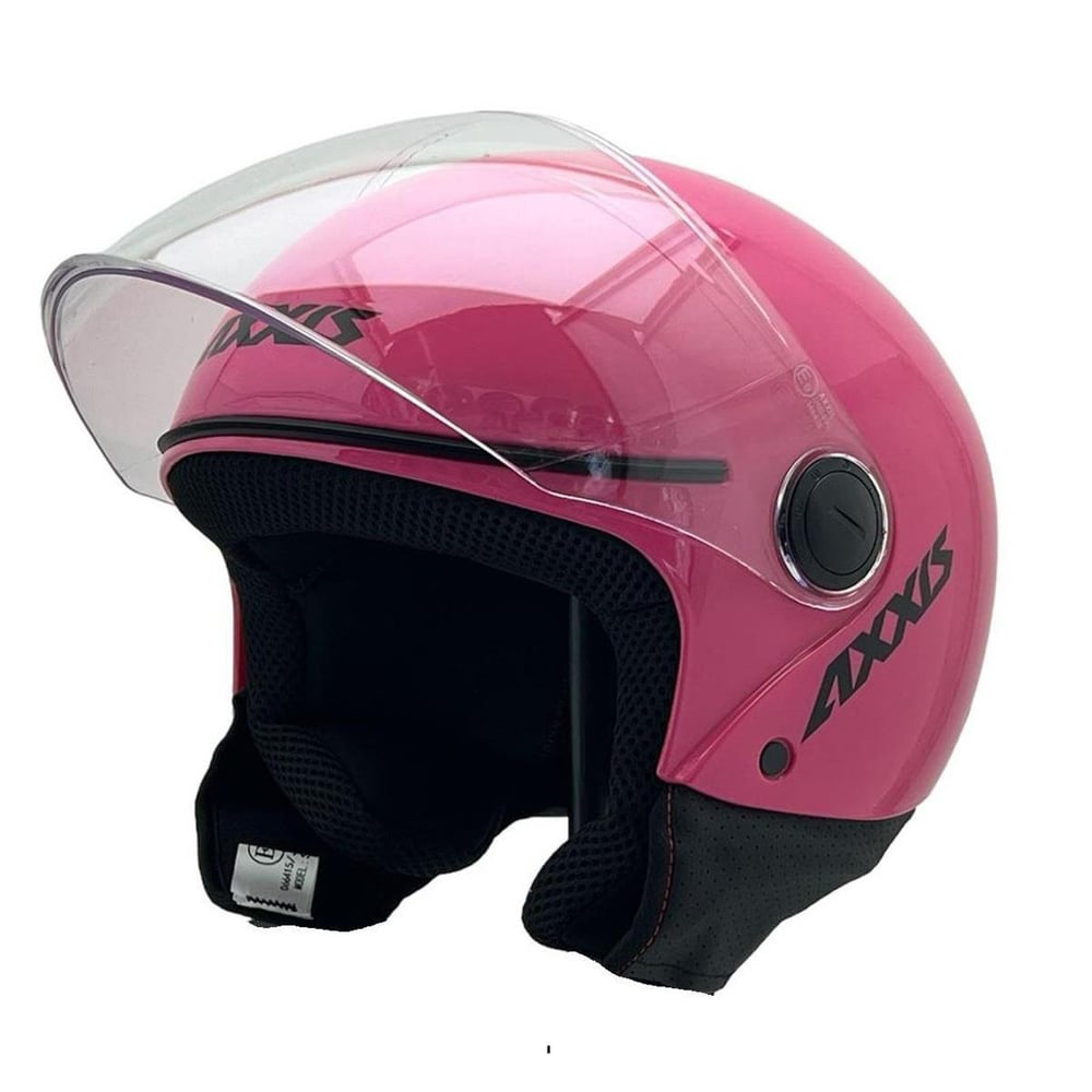 Axxis Square S Solid A8 Gloss Pink Yazlık Motosiklet Kaskı