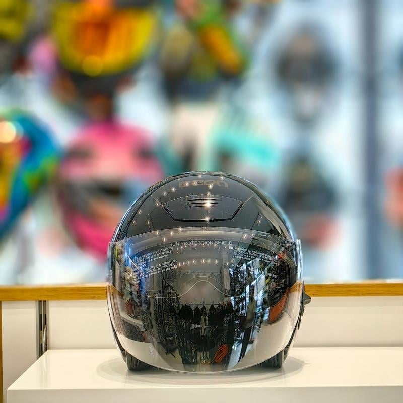 Beon B210 Çenesiz Vizörlü Yazlık Kask Siyah