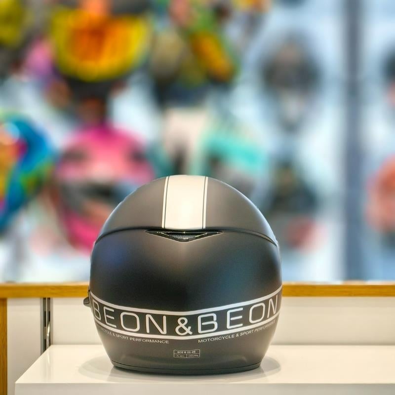 Beon B217 Çenesiz Vizörlü Yazlık Kask Mat Siyah/Gri