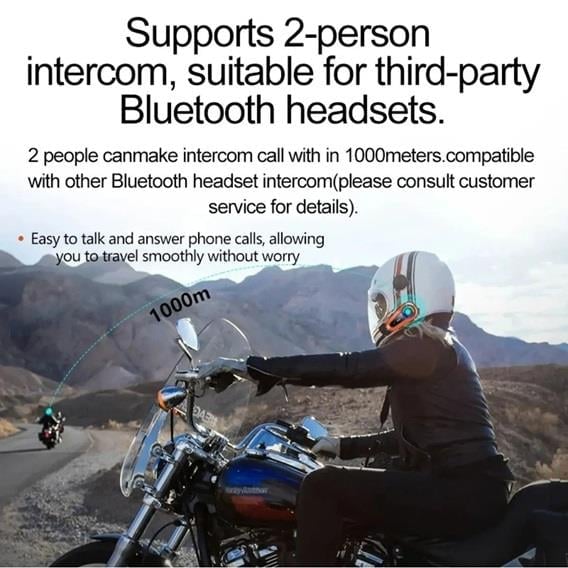 C60 2x İnterkom Seti Yeşil (Su Geçirmez Bluetooth Kulaklık)