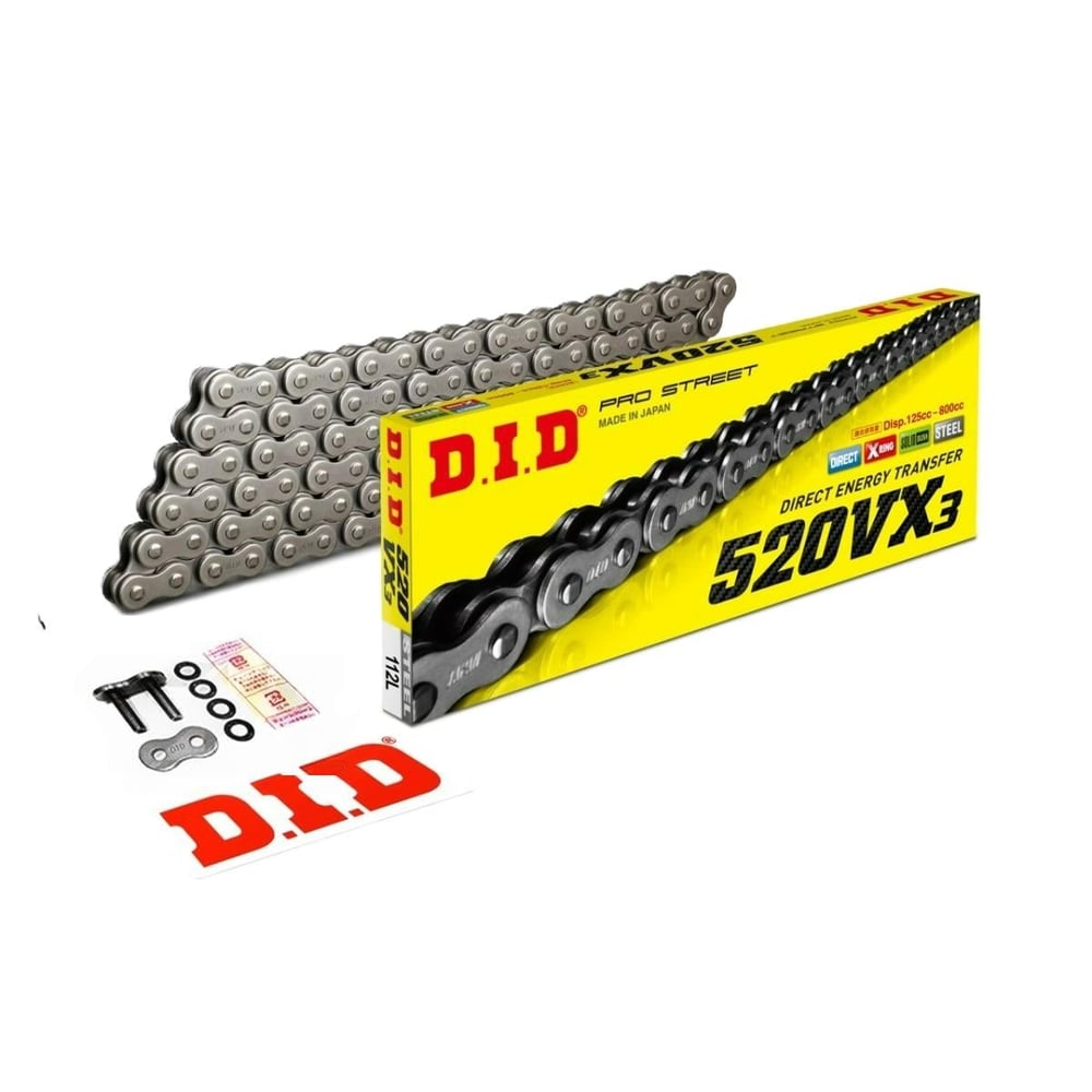 DID Çelik X-Ring Zincir 520 VX3 120L