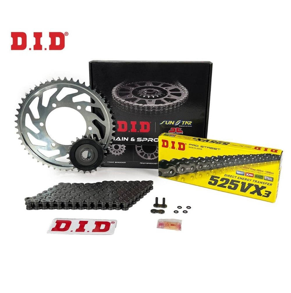 DID Çelik X-Ring Zincir Dişli Set (JT Dişli) - Yamaha MT-07 (2014-2024)