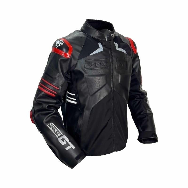 Forte GT Wind Pro Hörgüçlü Deri 4 Mevsim Motosiklet Montu Siyah