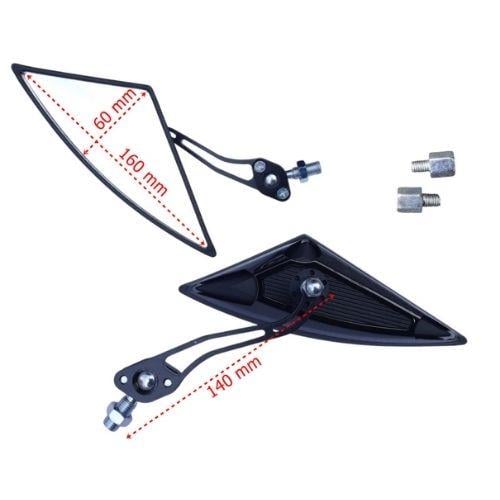 Gear5 Ayna Takımı Üçgen Model Modifiye Siyah (8-10mm)