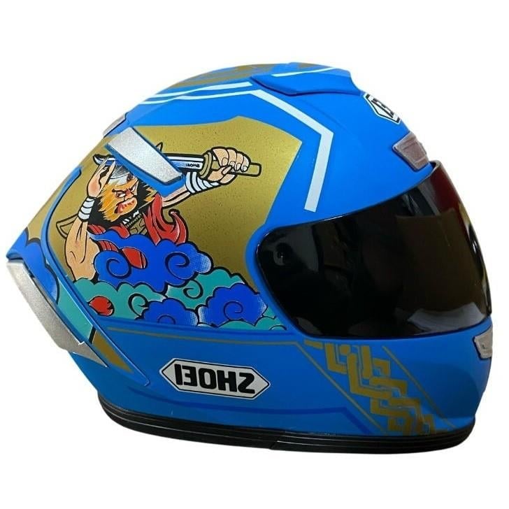 Gear5 Dekor Mini Kask Mavi Grafik KD3