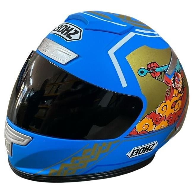 Gear5 Dekor Mini Kask Mavi Grafik KD3
