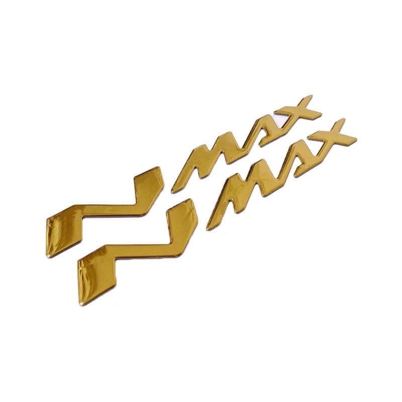 Gear5 Sele Altı Metal Yazı Seti Gold - Yamaha N MAX