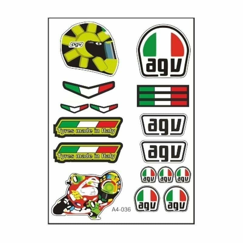Gogo 036  AGV Tek Paket Çoklu Sticker