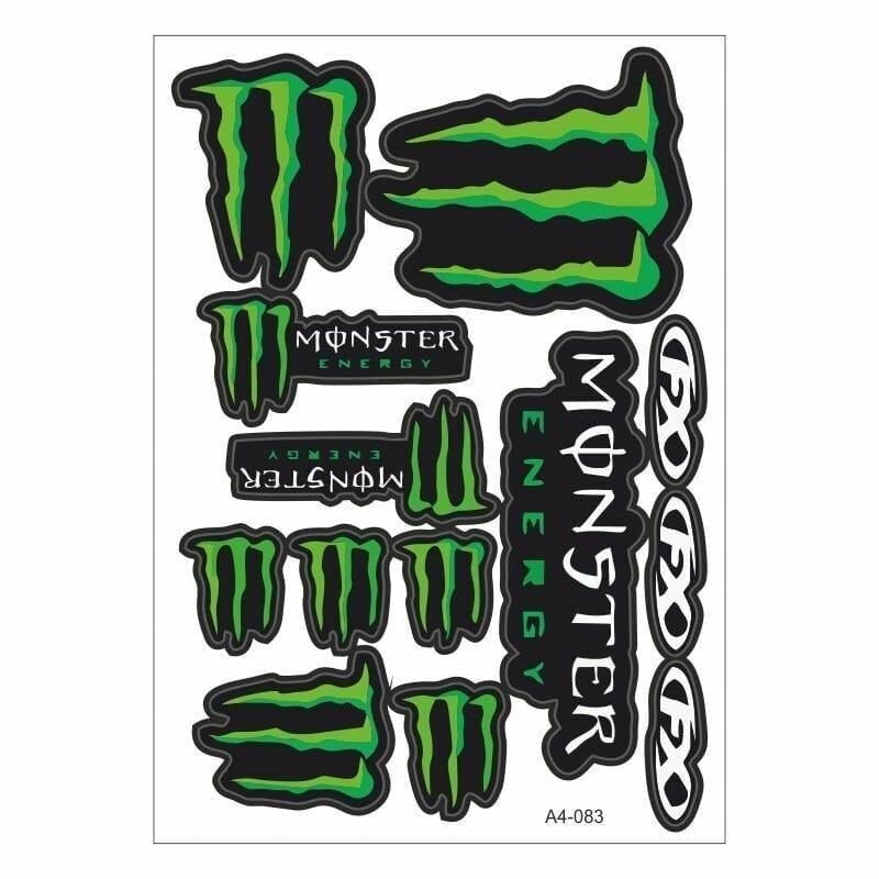 Gogo 083 A4 Monster Yeşil Tek Paket Çoklu Sticker