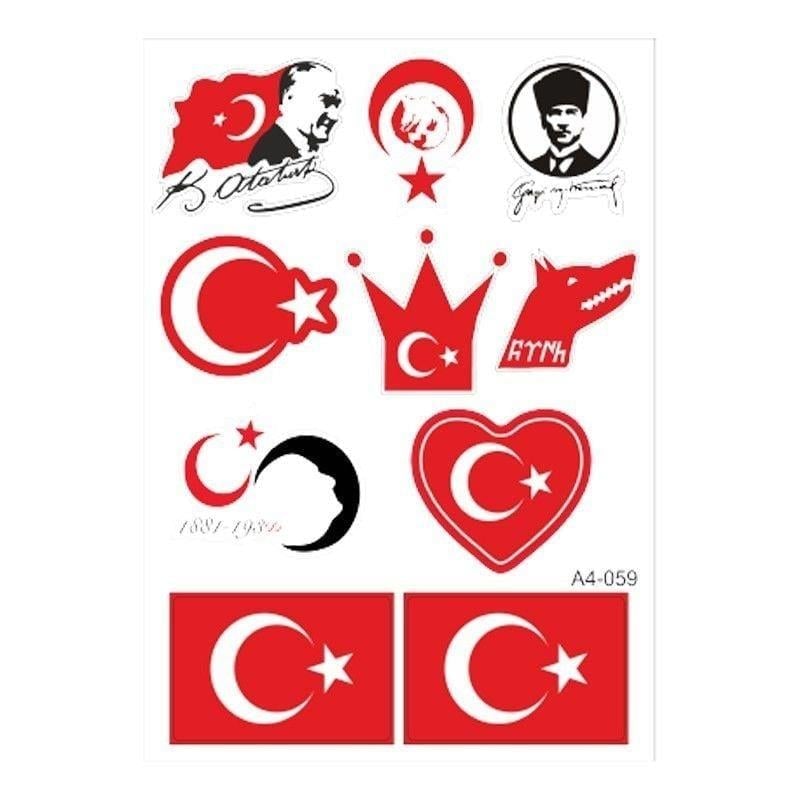 Gogo A4 Sticker Set Türk-059