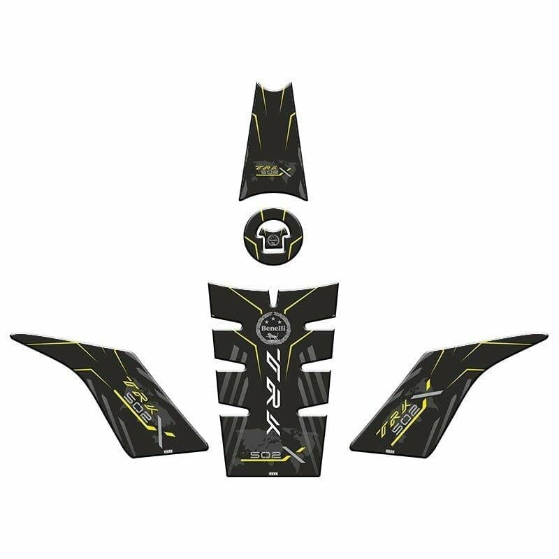 Gogo Benelli TRK 502 (2017-2024) Tank Pad Set 007 Sarı