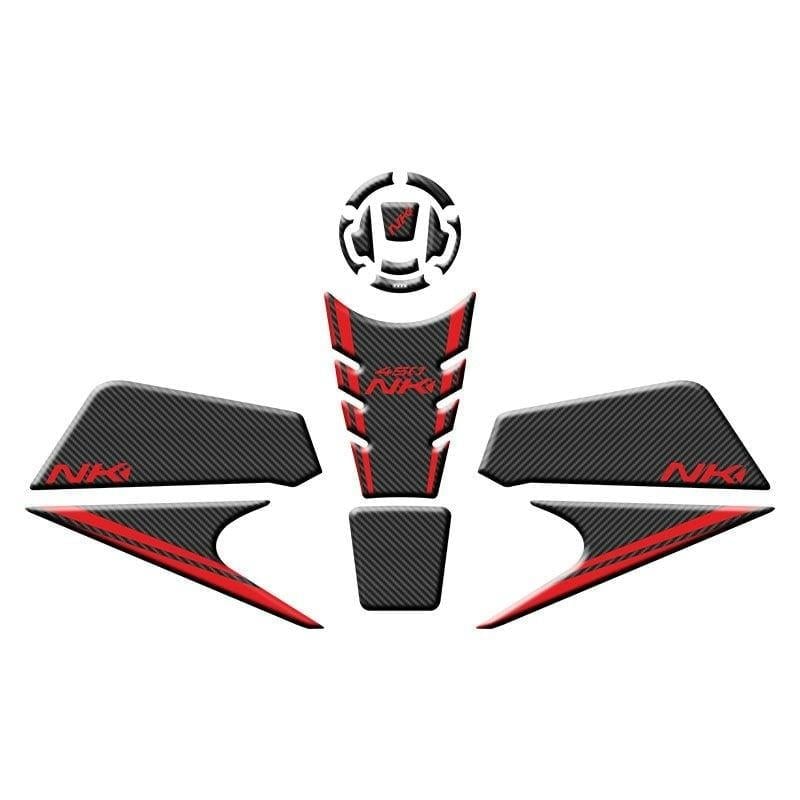 Gogo CF Moto NK 450 Tank Pad Set 004 Karbon/Kırmızı