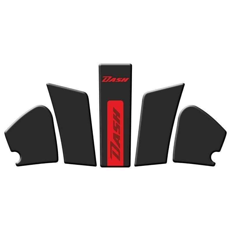 Gogo Hero Dash 125 (2022-2024) Tank Pad Set 002 Siyah/Kırmızı