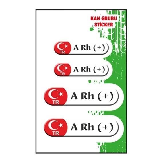 Gogo Kan Grubu A Rh(+) Beyaz Dörtlü Damla Etiket