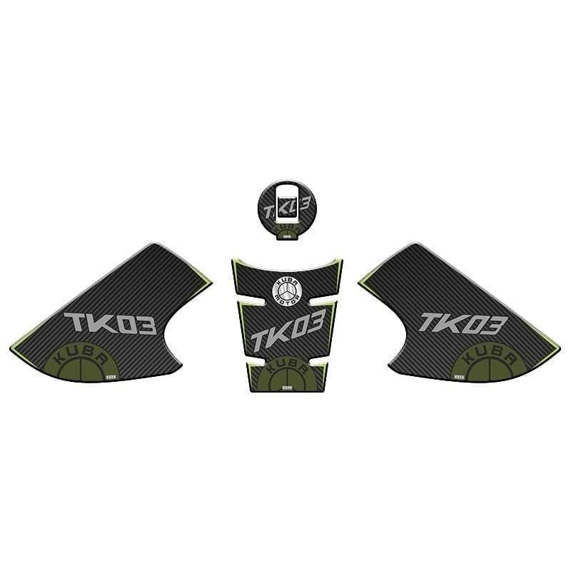 Gogo Kuba TK-03 (2021-2024) Tank Pad Set 002 Karbon/Yeşil