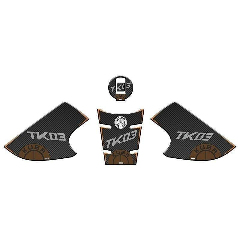Gogo Kuba TK-03 (2021-2024) Tank Pad Set 003 Karbon/Turuncu