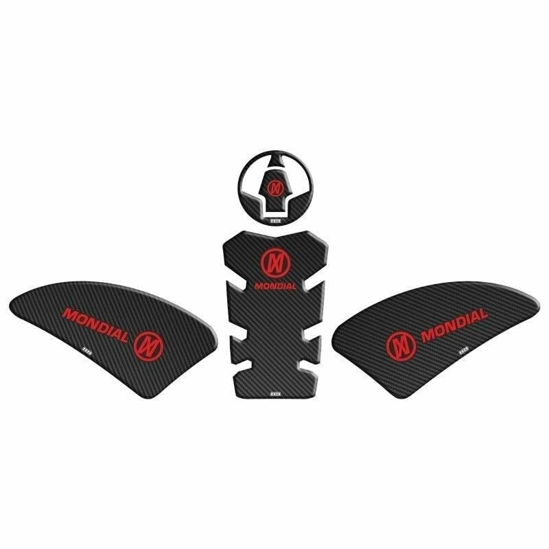 Gogo Mondial Drift L Tank Pad 002 Karbon/Kırmızı