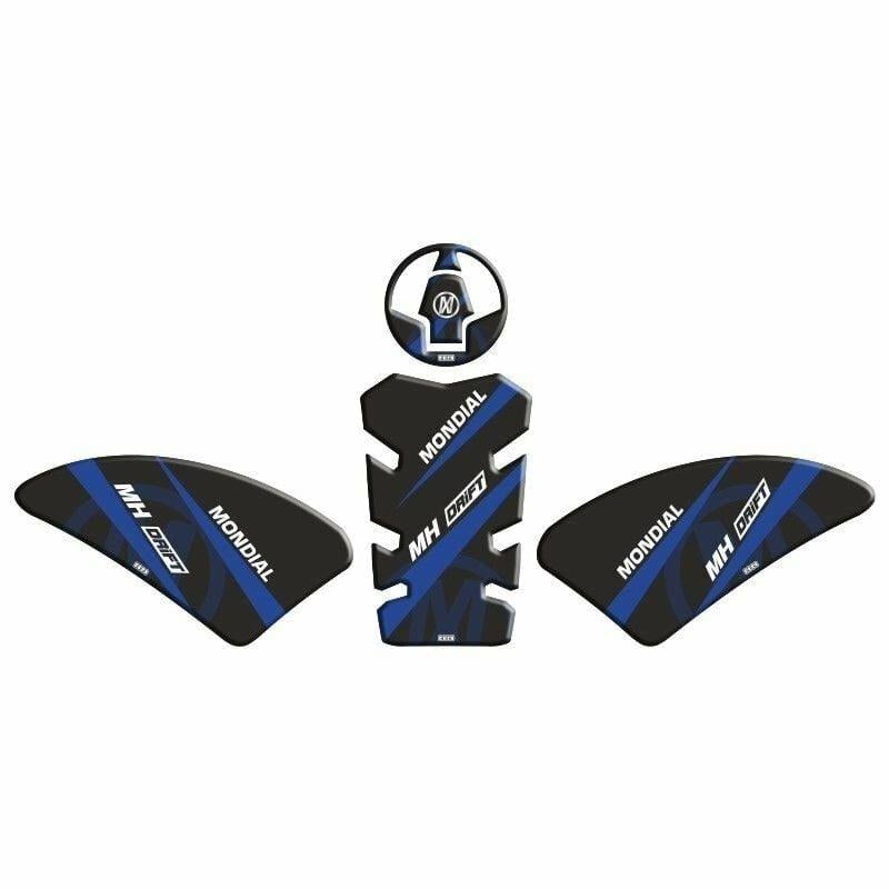Gogo Mondial Drift L Tank Pad 003 Siyah/Mavi