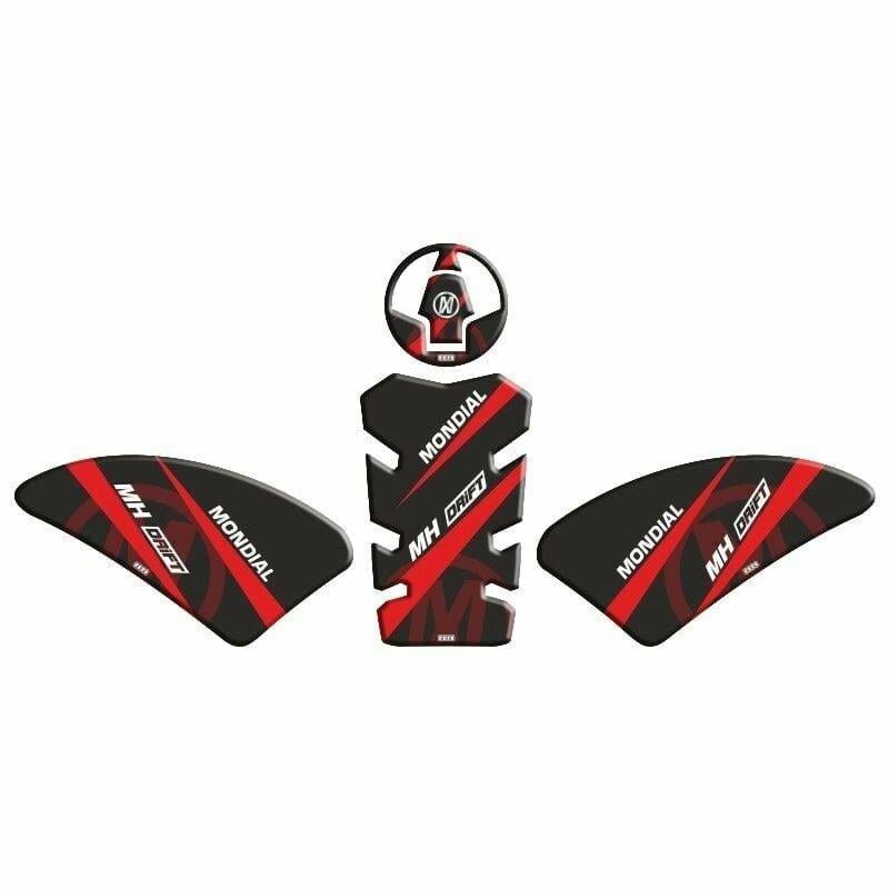 Gogo Mondial Drift L Tank Pad 005 Siyah/Kırmızı