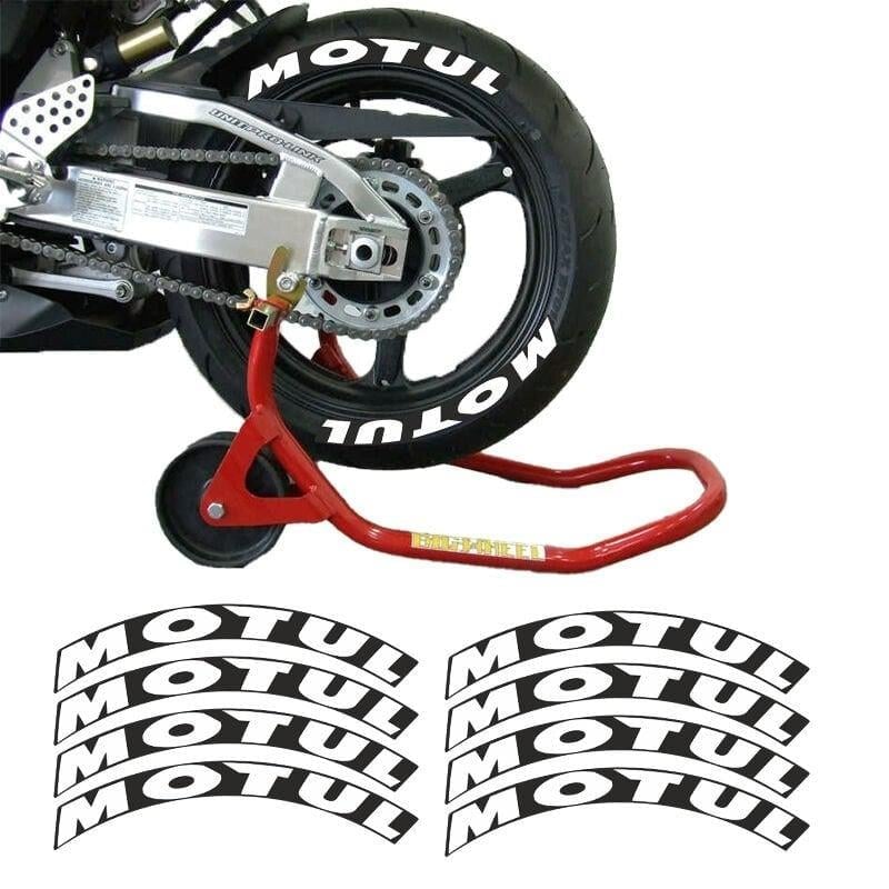 Gogo Motul 3D Lastik Yanak Yazısı Beyaz
