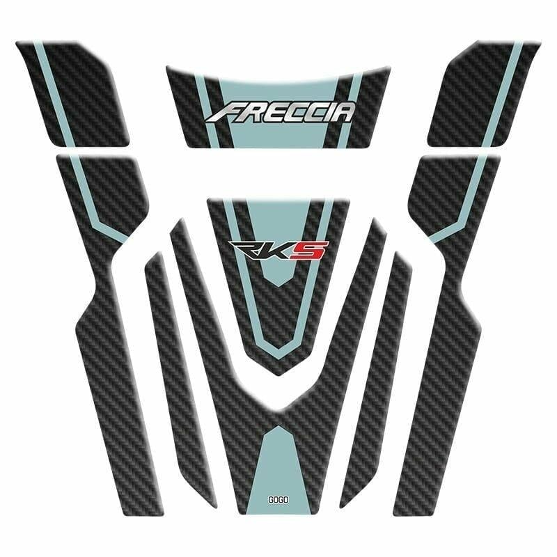 Gogo RKS Freccia 150 Tank Pad Set 004 Karbon/Açık Gri