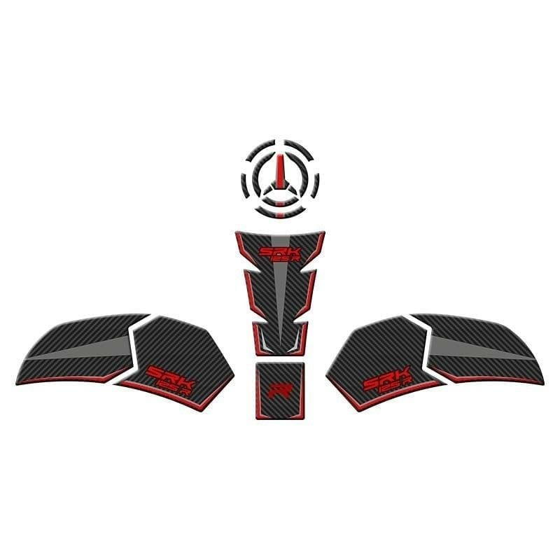Gogo RKS SRK 125 R (2023-2025) Tank Pad Set 003 Karbon/Kırmızı