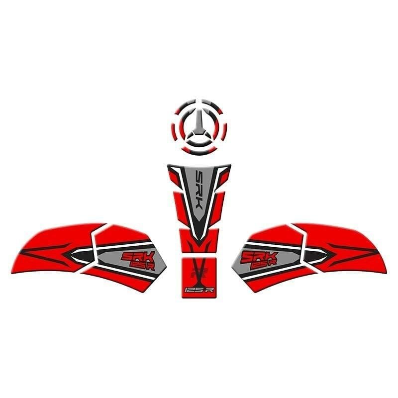 Gogo RKS SRK 125 R (2023-2025) Tank Pad Set 001 Kırmızı