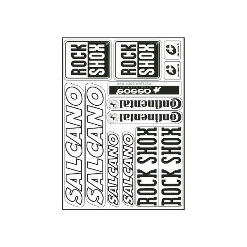 Gogo Salcano 003 Beyaz Bisiklet Sticker