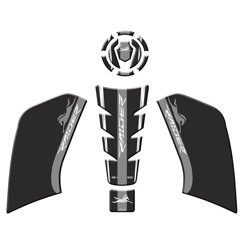 Gogo Tank Pad Set 005 Siyah Gri - TVS Raider 125