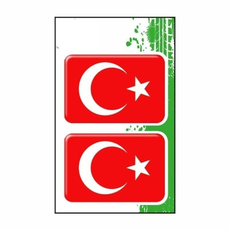 Gogo Türk Bayrağı 3 (4x6) İkili Damla Etiket