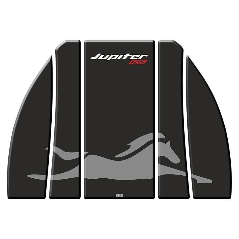 Gogo TVS Jupiter 125 (2023-2025) Tank Pad Set 003 Siyah/Gri
