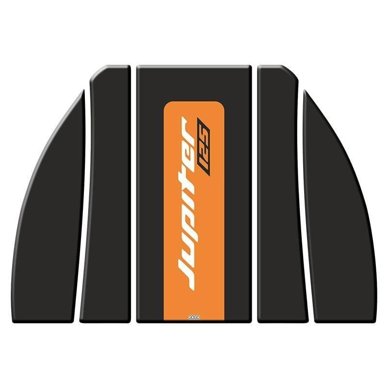 Gogo TVS Jupiter 125 (2023-2025) Tank Pad Set 2 006 Siyah/Turuncu