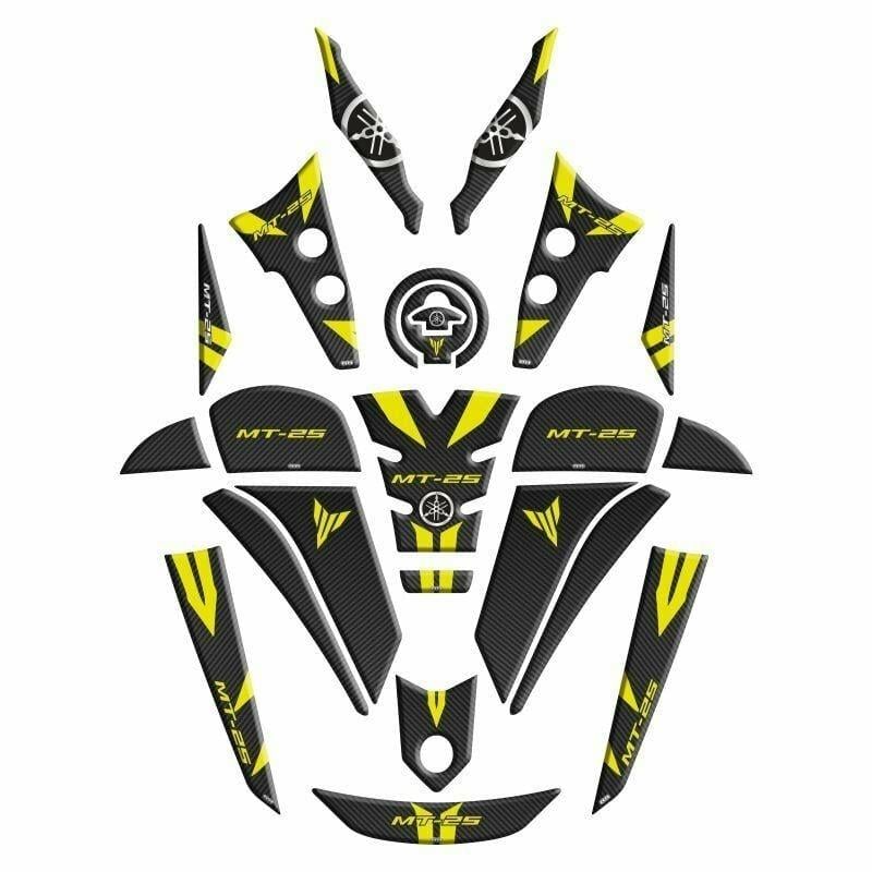 Gogo Yamaha MT25 (2020-2024) Full Tank Pad Set 009