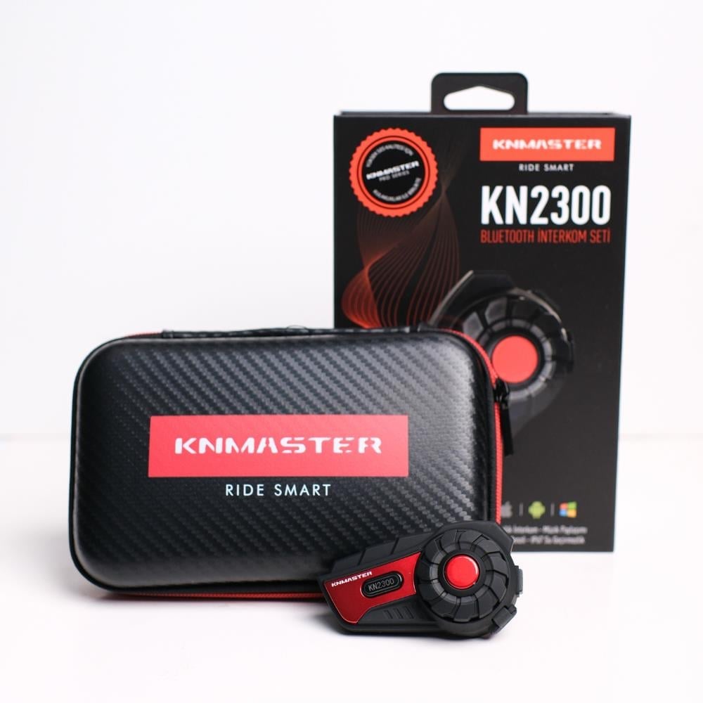 KNMASTER KN2300 Motosiklet Bluetooth İnterkom Seti Siyah