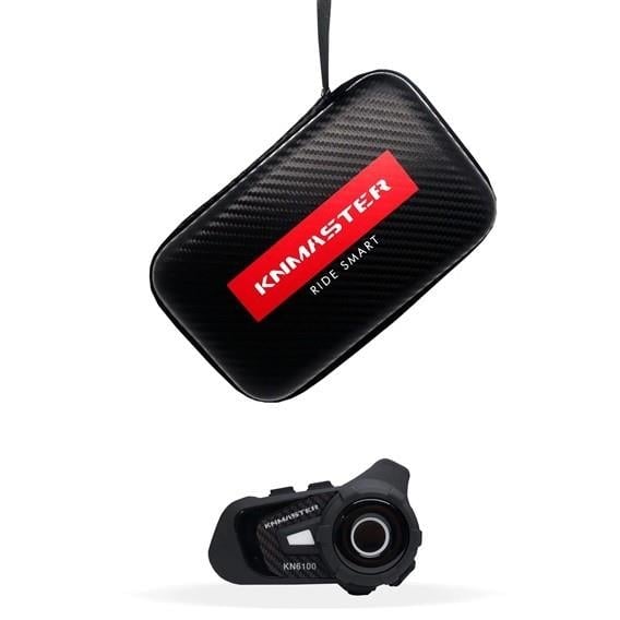 KNMASTER KN6100 Motosiklet Bluetooth İnterkom Seti KarbonKNMaster