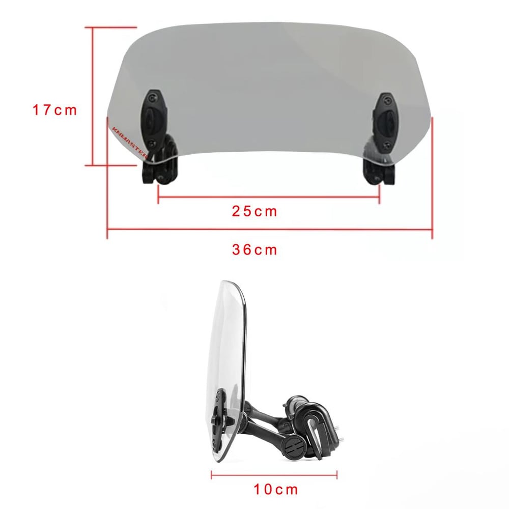 KNMASTER Motosiklet Ön Cam Uzatma (Deflektör) RS-300K