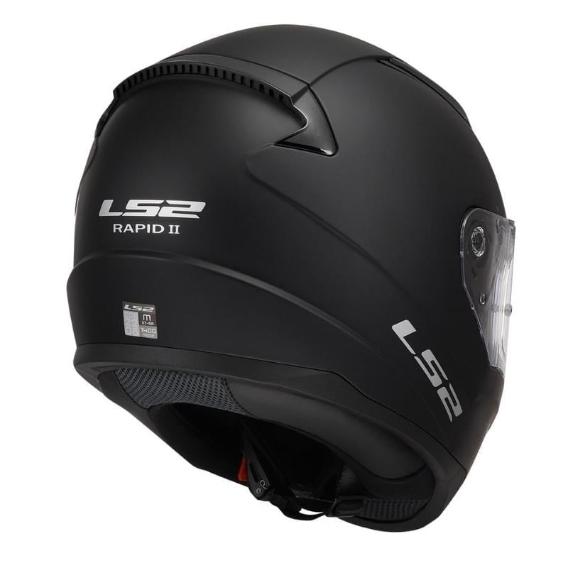 LS2 Rapid 2 Mat Siyah Full Face Motosiklet Kaskı
