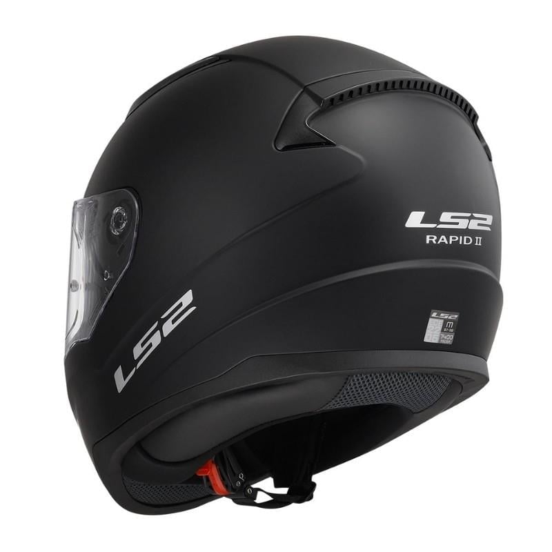 LS2 Rapid 2 Mat Siyah Full Face Motosiklet Kaskı