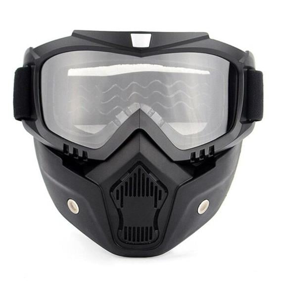 Motosiklet Kask Maskesi ve Gözlüğü MKM Şeffaf