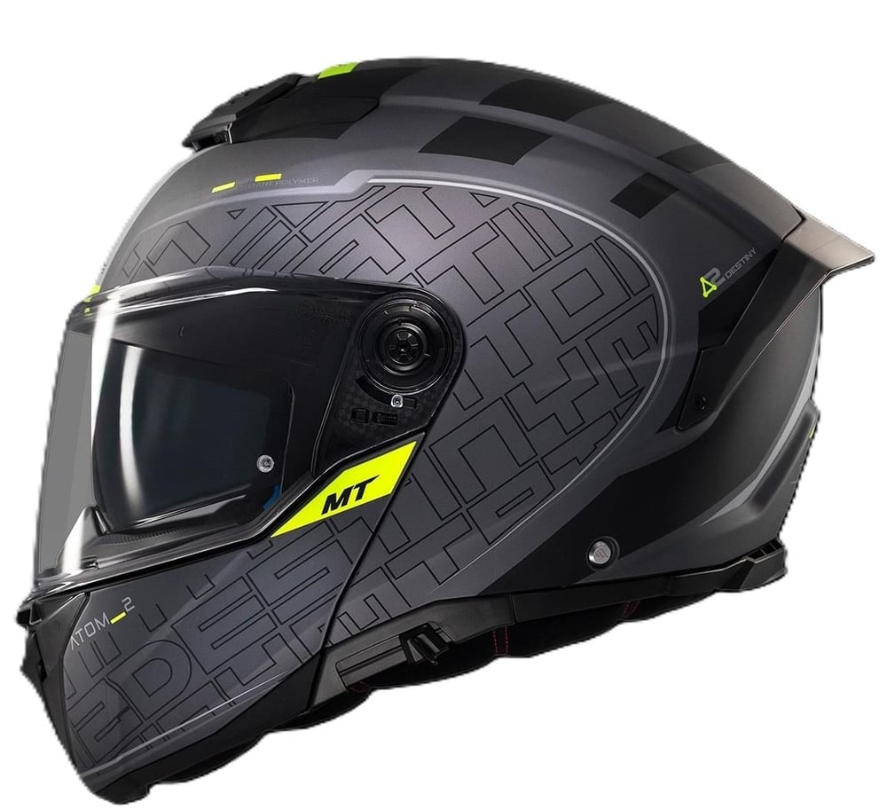 MT Atom 2 FU404SV Destiny C2 Matt Çene Açılır Motosiklet Kaskı