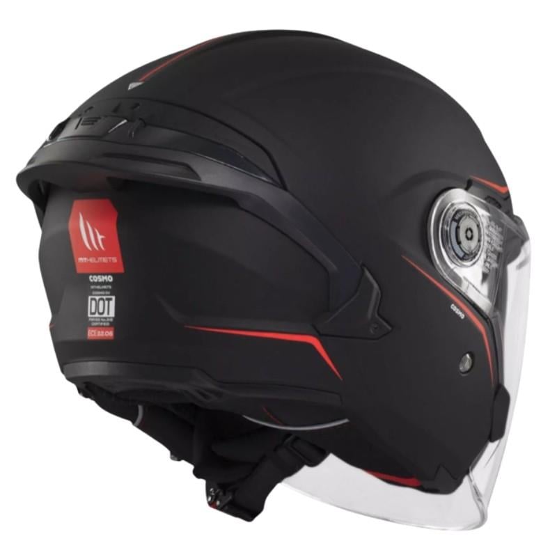 MT Cosmo SV OF515SV Solid A1 Mat Siyah Yazlık Motosiklet Kaskı