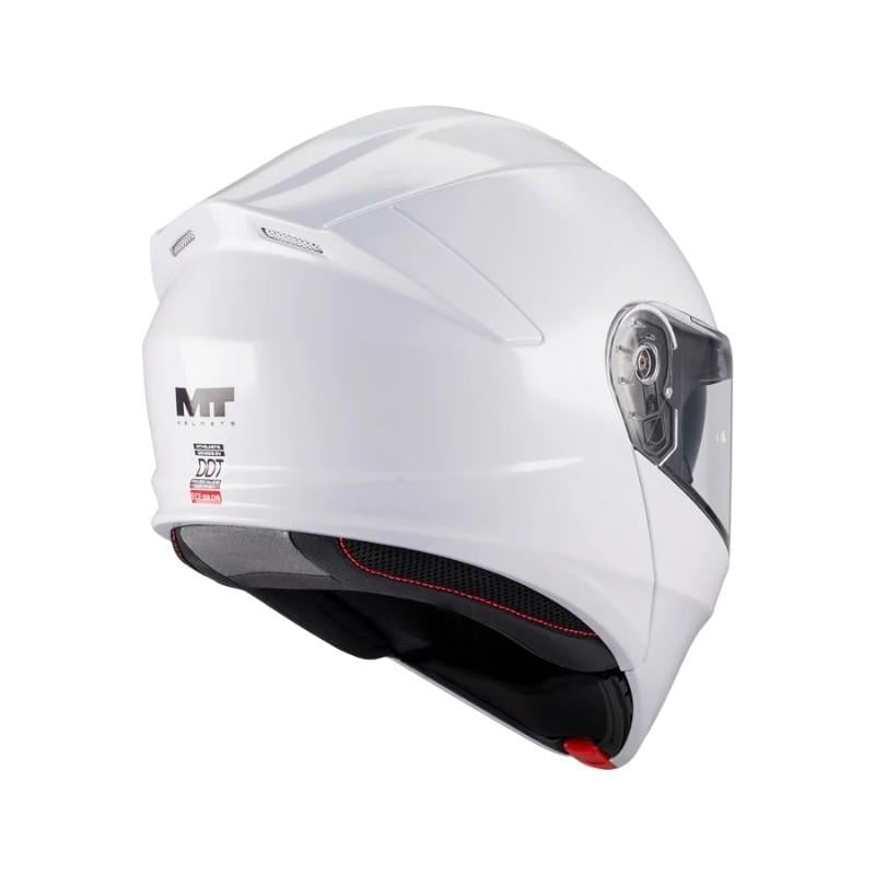 MT Genesis FU935SV Pure A0 Parlak Beyaz Çene Açılık Motosiklet Kaskı